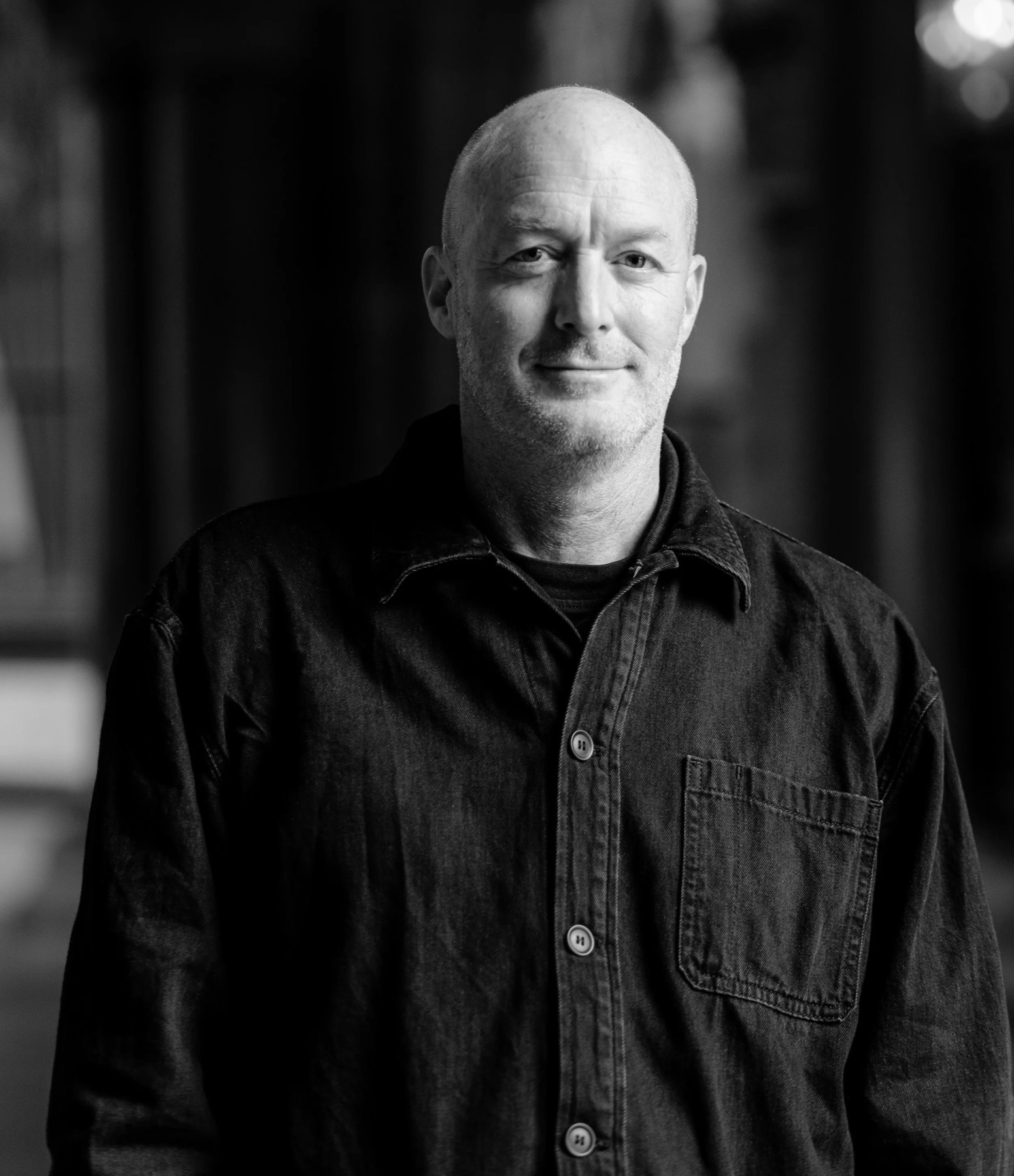 Garry Williams, black and white portrait